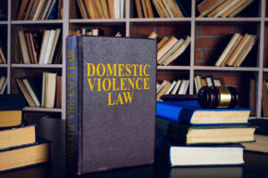 Domestic voilence law book on the table