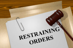 Restraining orders from with gavel